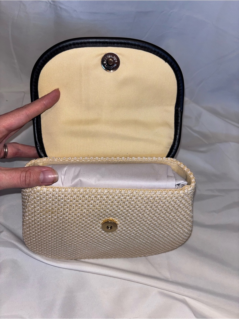 NEW A New Day Beige Straw Bamboo Top-Handle Bag - Picture 4 of 4